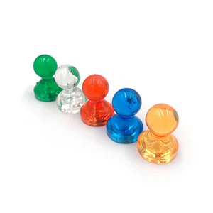 Magneti rivestiti in plastica 2 Magneti acrilici con puntina da disegno