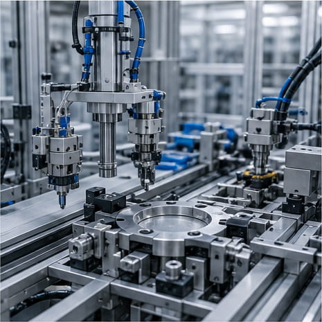 Attrezzature per linee di montaggio