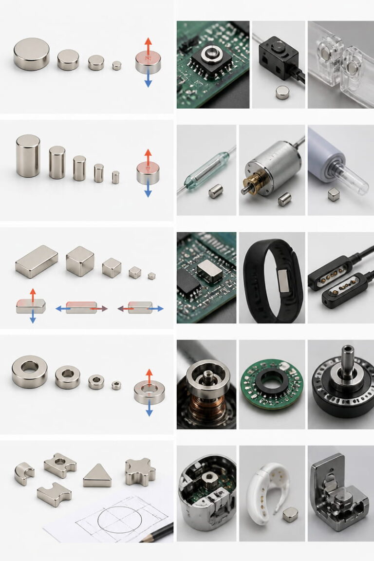 Forme disponibili dei micro-magneti