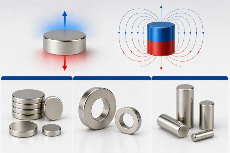 Magnetizzazione assiale - Forme comuni dei magneti