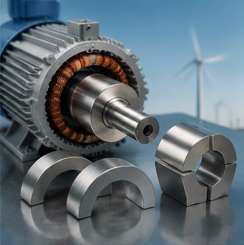Grande magnete per motori e generatori