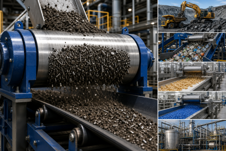 Settori industriali in cui vengono comunemente utilizzati i magneti per separatori magnetici