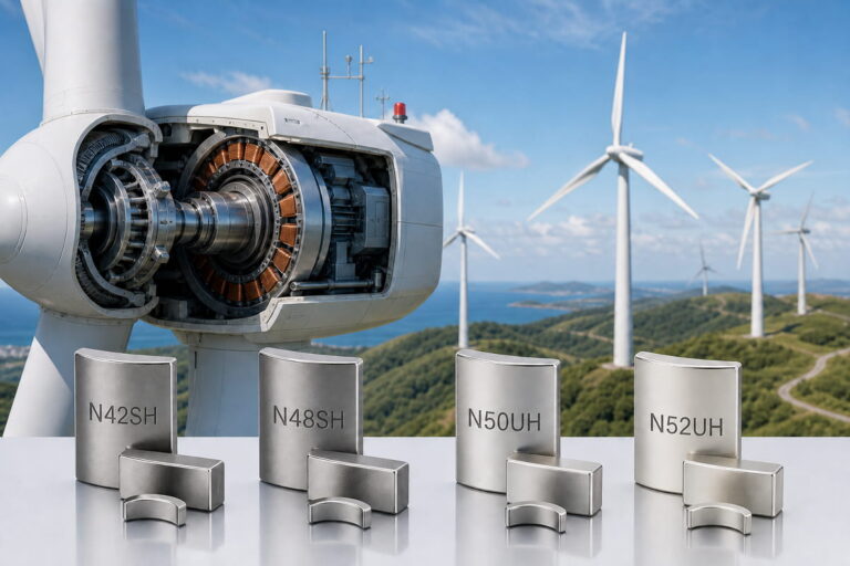 Magneti per generatori eolici 14 Gradi comuni di energia rinnovabile per i magneti delle turbine eoliche
