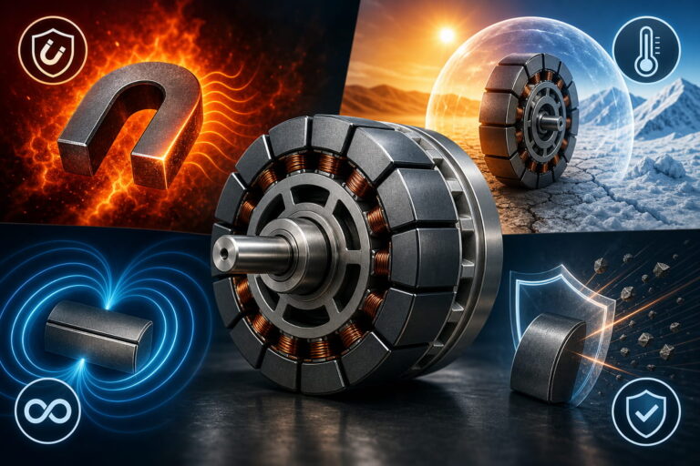 Magneti per generatori eolici 9 Vantaggi prestazionali dei generatori magnetici ad alta temperatura