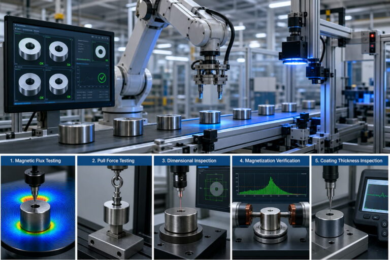 Automazione industriale: controllo qualità dei magneti
