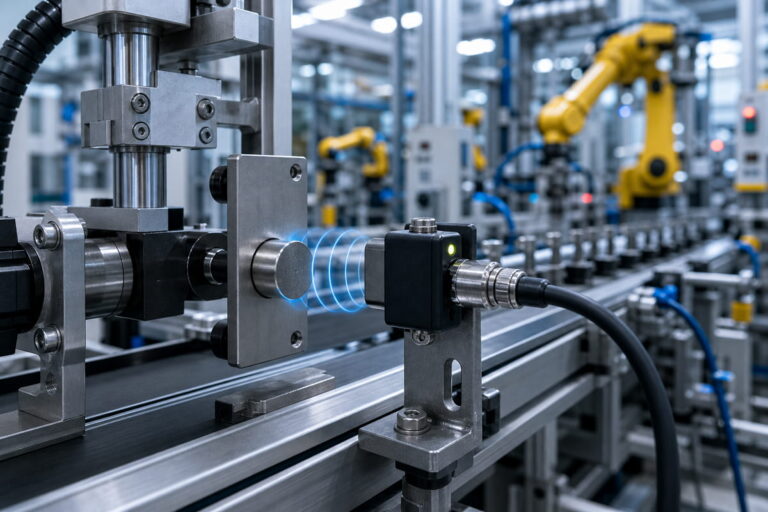 Magnete per l'automazione industriale destinato ai sensori industriali