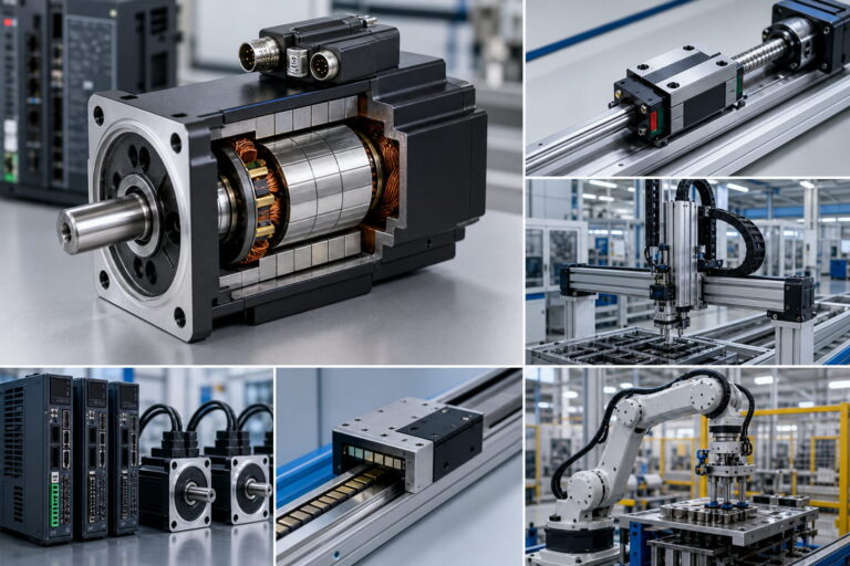Magnete per l'automazione industriale destinato ai sistemi di controllo del movimento