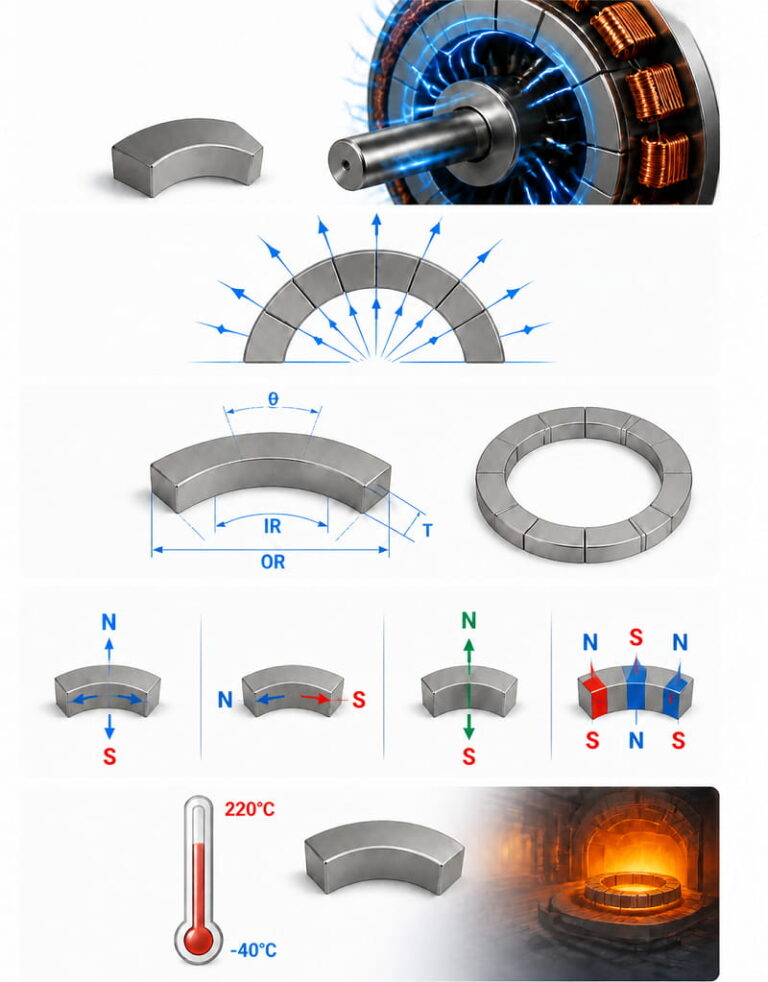 Magneti a segmenti 2 Caratteristiche principali dei magneti a segmenti - immagine