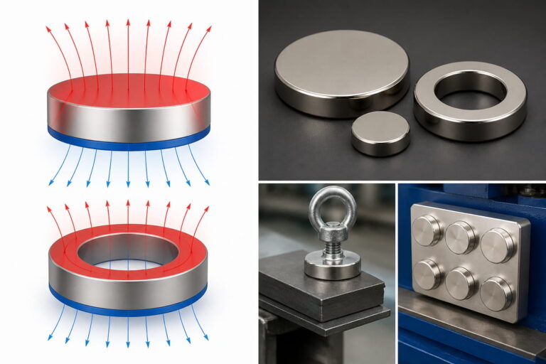 Magnete a magnetizzazione assiale