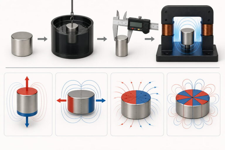 Magnetizzazione dei magneti dopo la lavorazione