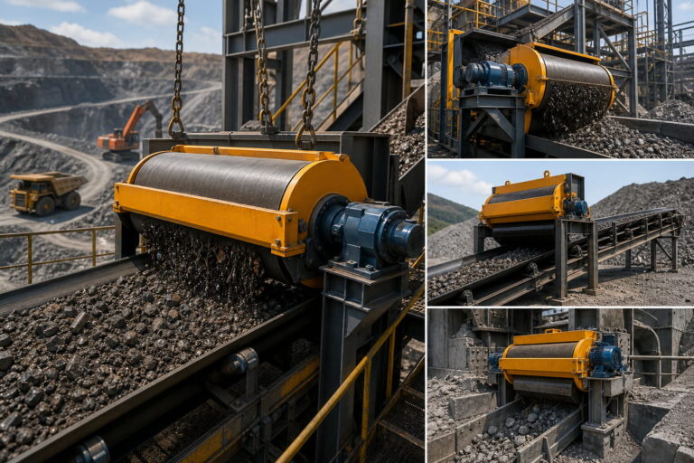 Separatore magnetico per l'estrazione mineraria e la lavorazione dei minerali