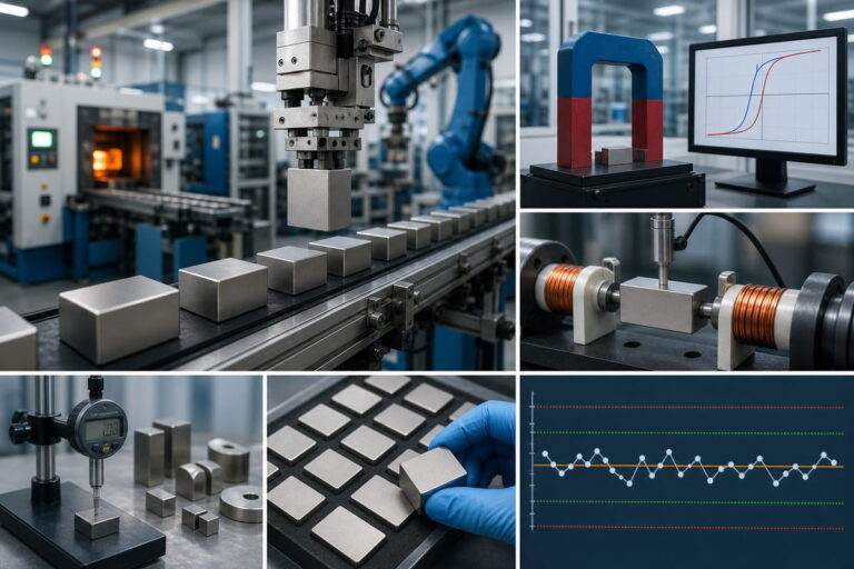 Magnete NdFeB: controllo di produzione in corso d’opera – Obiettivi delle prove magnetiche