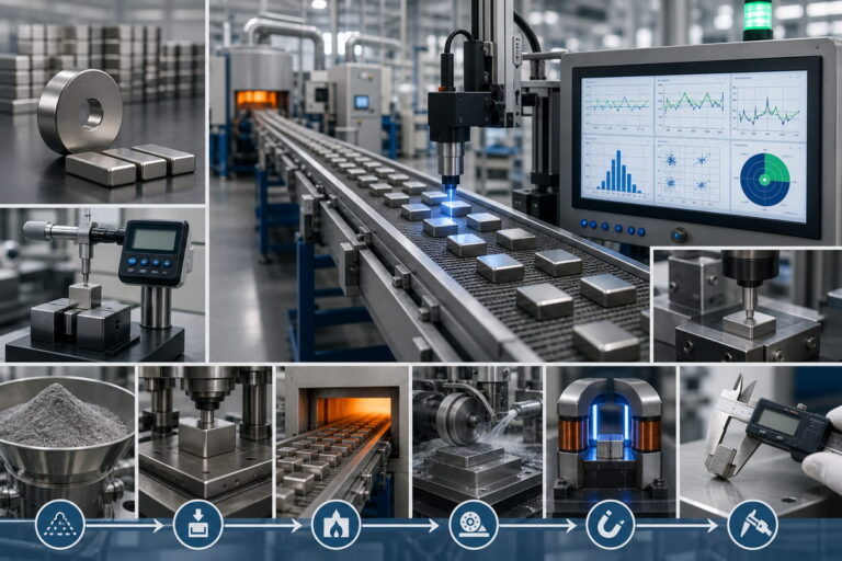 Obiettivi del processo di controllo della produzione in corso dei magneti NdFeB