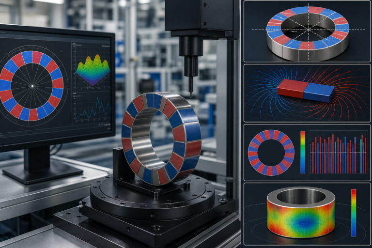 Produzione di magneti NdFeB: ispezione per la verifica della magnetizzazione Punti chiave