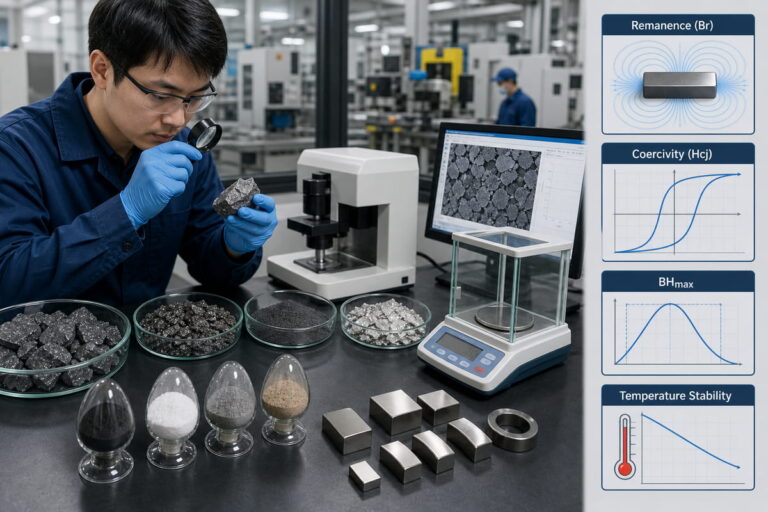 Importanza del controllo di qualità delle materie prime nella produzione di magneti NdFeB