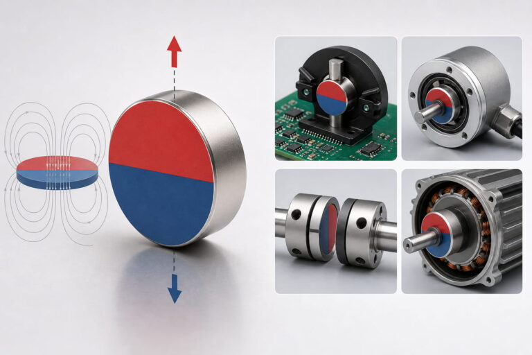 Magnete al neodimio – Magnetizzazione diametrale – Applicazioni tipiche