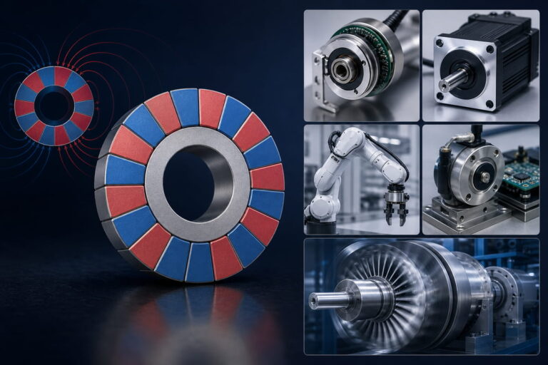 Magnete al neodimio – Magnetizzazione multipolare – Applicazioni tipiche