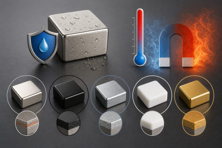 Rivestimenti superficiali dei magneti al neodimio e resistenza alla temperatura