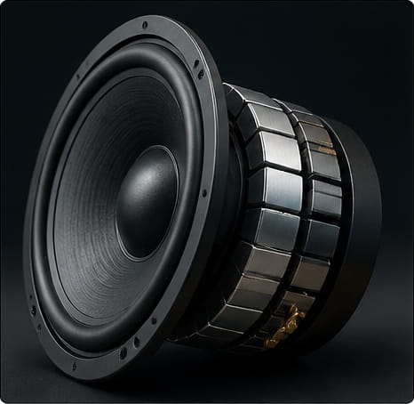 Magneti a segmenti 9 Magnete a segmento per apparecchiature audio
