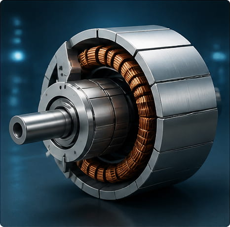 Magnete di segmento per motori elettrici
