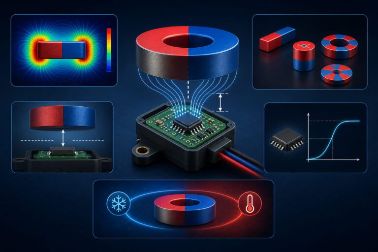 Fattori chiave di progettazione relativi ai sensori, all'elettronica e ai magneti