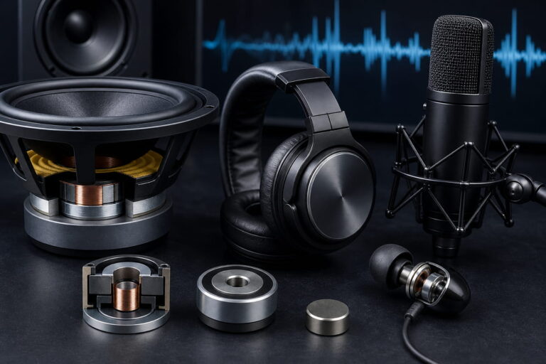 Magnete per sensori ed elettronica per apparecchiature audio