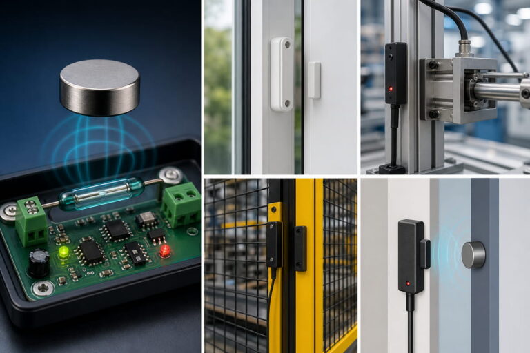 Magnete per sensori ed elettronica per interruttori a lamella