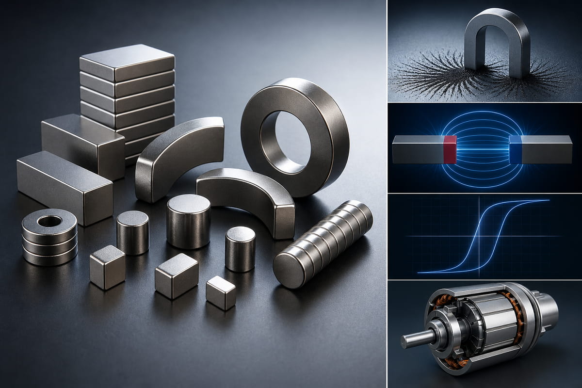 Caratteristiche del materiale dei magneti sinterizzati NdFeB