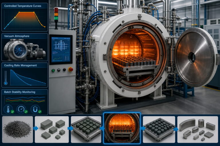 Magneti NdFeB sinterizzati – Processo di sinterizzazione sotto vuoto – Parametri di processo