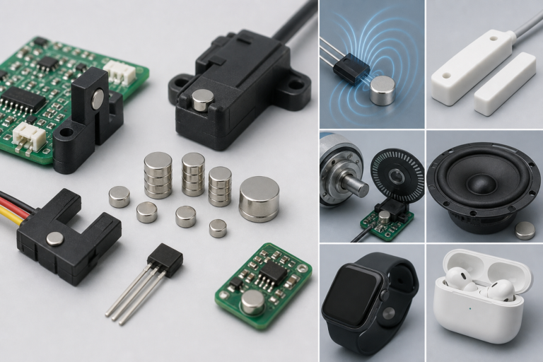 Applicazioni tipiche dei magneti per sensori ed elettronica