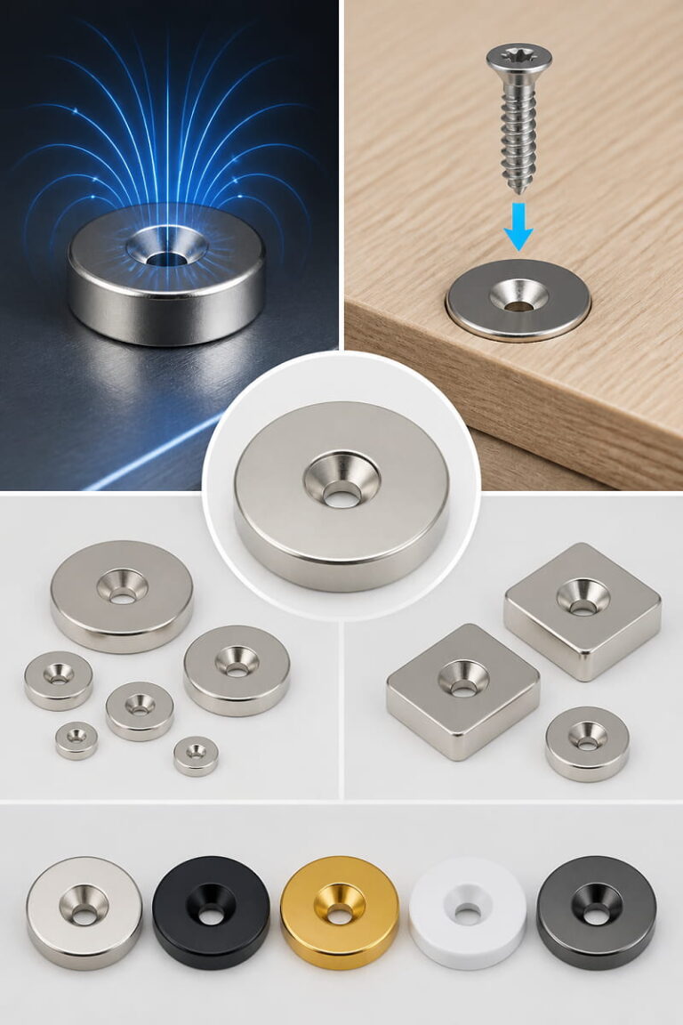 caratteristiche del magnete a testa svasata
