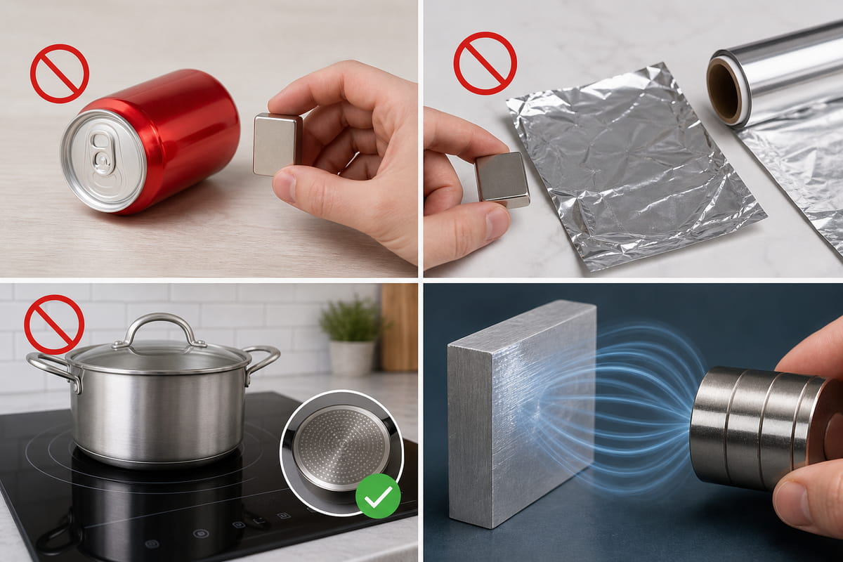 Un magnete si attacca all’alluminio? (Ecco la verità!) 7 Idee sbagliate comuni sui magneti e sull'alluminio