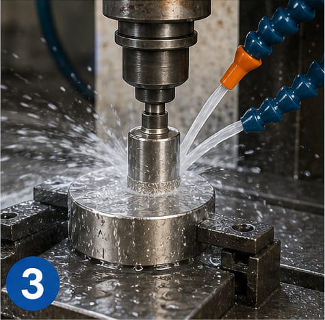 Si può praticare un foro in un magnete al neodimio? 10 Raffreddamento ad acqua costante
