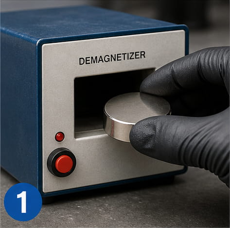 È possibile praticare un foro in un magnete al neodimio? 8 Demagnetizzare prima