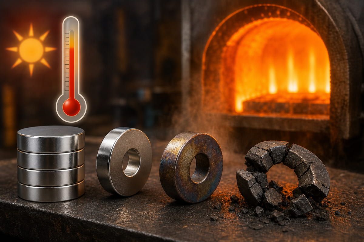 Le alte temperature che riducono la durata dei magneti al neodimio