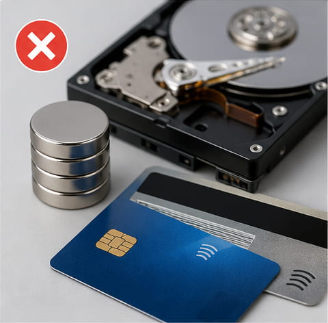 I magneti al neodimio sono sicuri? Guida completa alla sicurezza 13 Teneteli lontani dai dispositivi elettronici