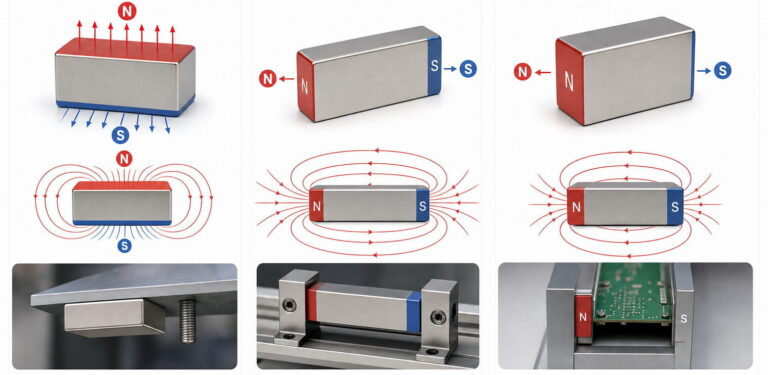 Opzioni di magnetizzazione dei magneti a blocco al neodimio