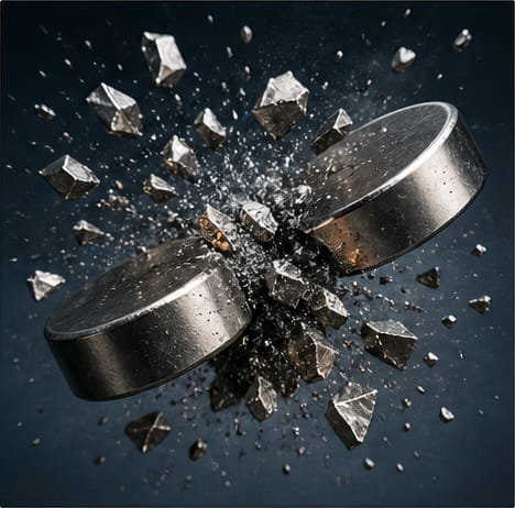 I magneti al neodimio sono sicuri? Guida completa alla sicurezza 5 Frantumazione e schegge volanti