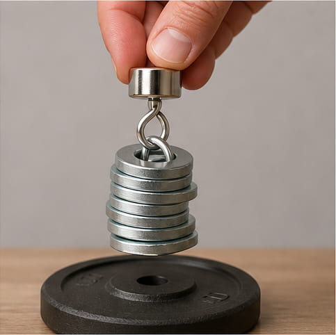 Come capire se un magnete è al neodimio? 5 semplici test 4 Il test di forza