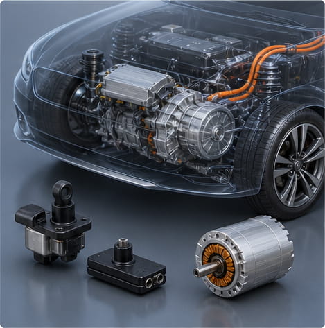 Magnete impermeabile per l'industria automobilistica