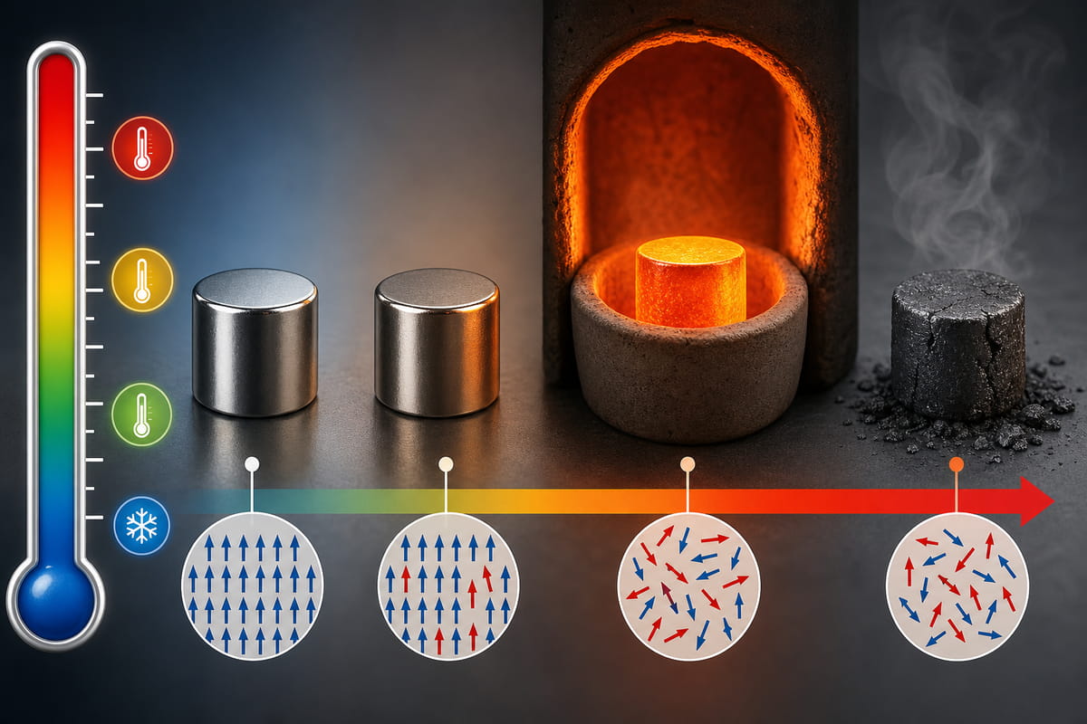 A quale temperatura i magneti al neodimio perdono il loro magnetismo? 13 A quale temperatura i magneti al neodimio perdono il loro magnetismo?