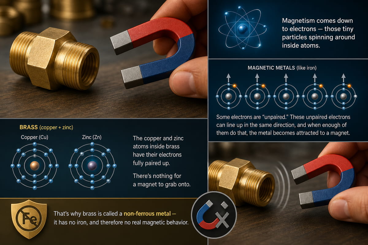Un magnete aderisce all’ottone? La risposta semplice 6 Perché l'ottone non è magnetico