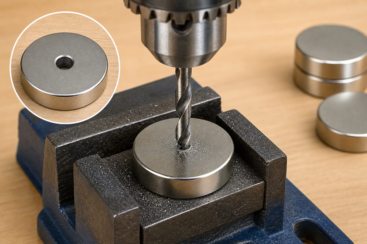 È possibile praticare un foro in un magnete al neodimio? 3 Si può praticare un foro in un magnete al neodimio?