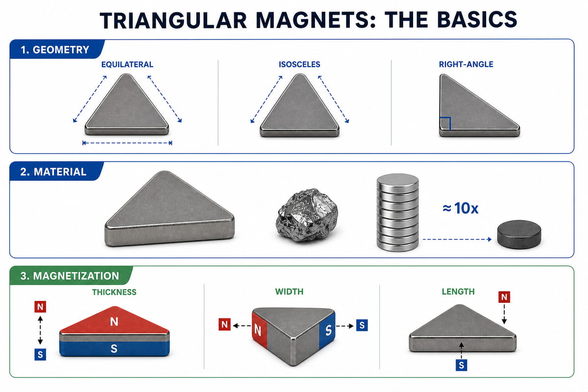 Nozioni di base sui magneti triangolari