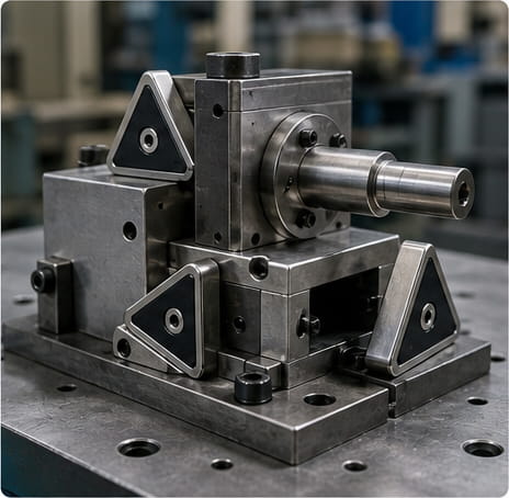 Magnete triangolare per applicazioni industriali e meccaniche