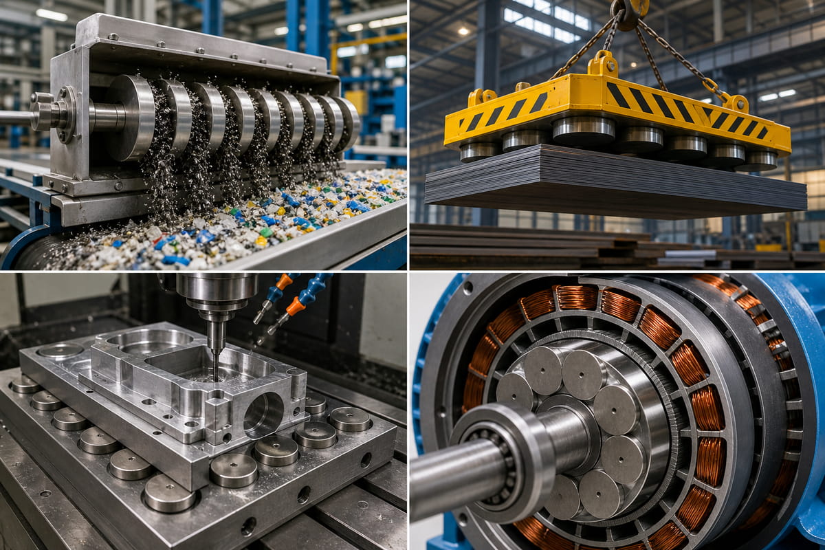 Magneti a disco nell'industria