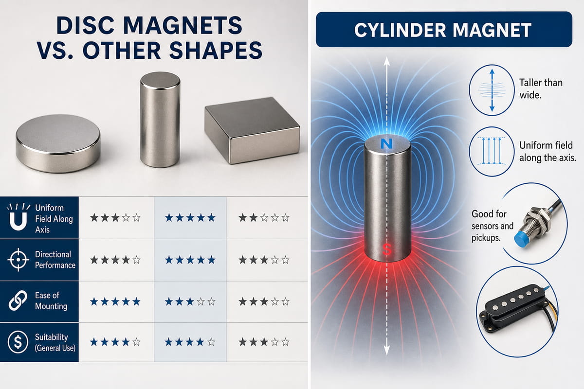 Magneti a disco vs magneti cilindrici