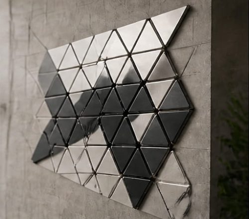 Magnete triangolare per progetti creativi e architettonici